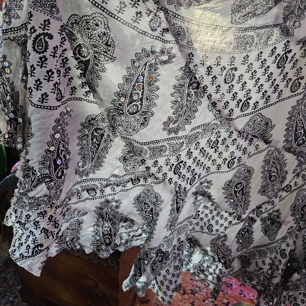 Sequin Ruffle Skirt - Picture 4 of 4